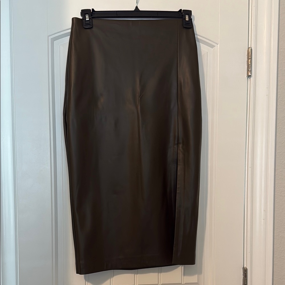 Express Green Midi Pencil Skirt Work